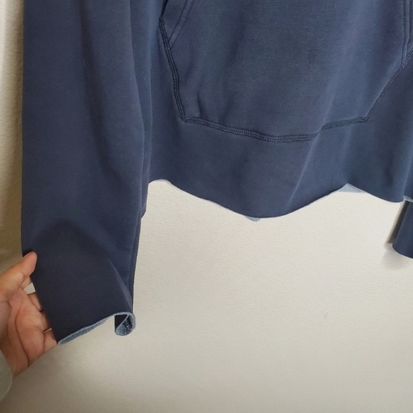 UGG Pilar Washed Charcoal Gray Fleece Pullover Hooded Sweatshirt - Picture 7 of 10